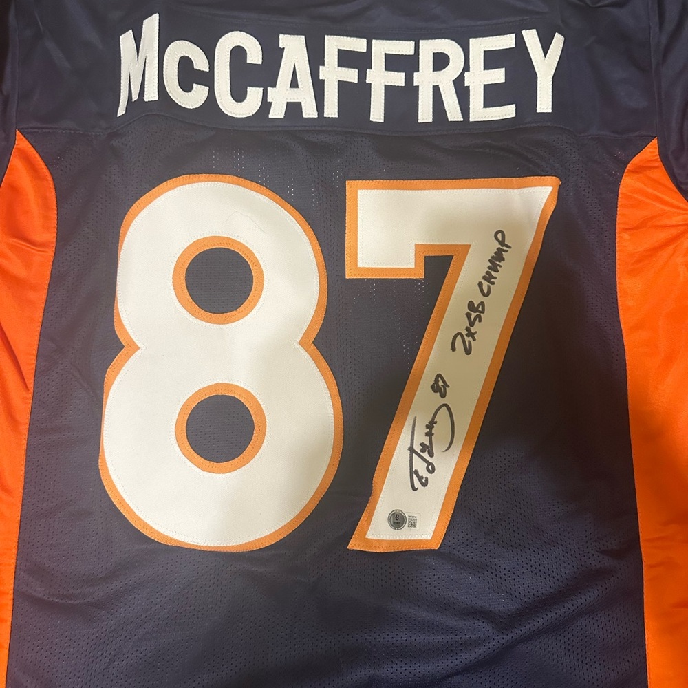 Navy and Orange Football Jersey